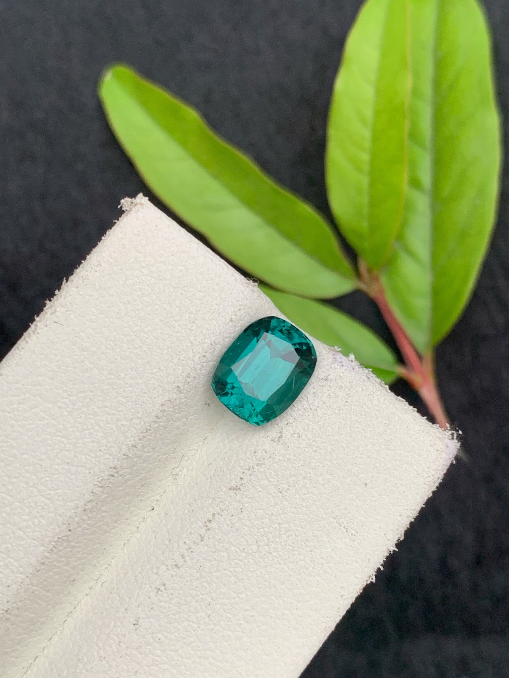 Sky Blue Tourmaline Gemstone: 2.15 Carat Cushion Cut, Afghanistan Origin