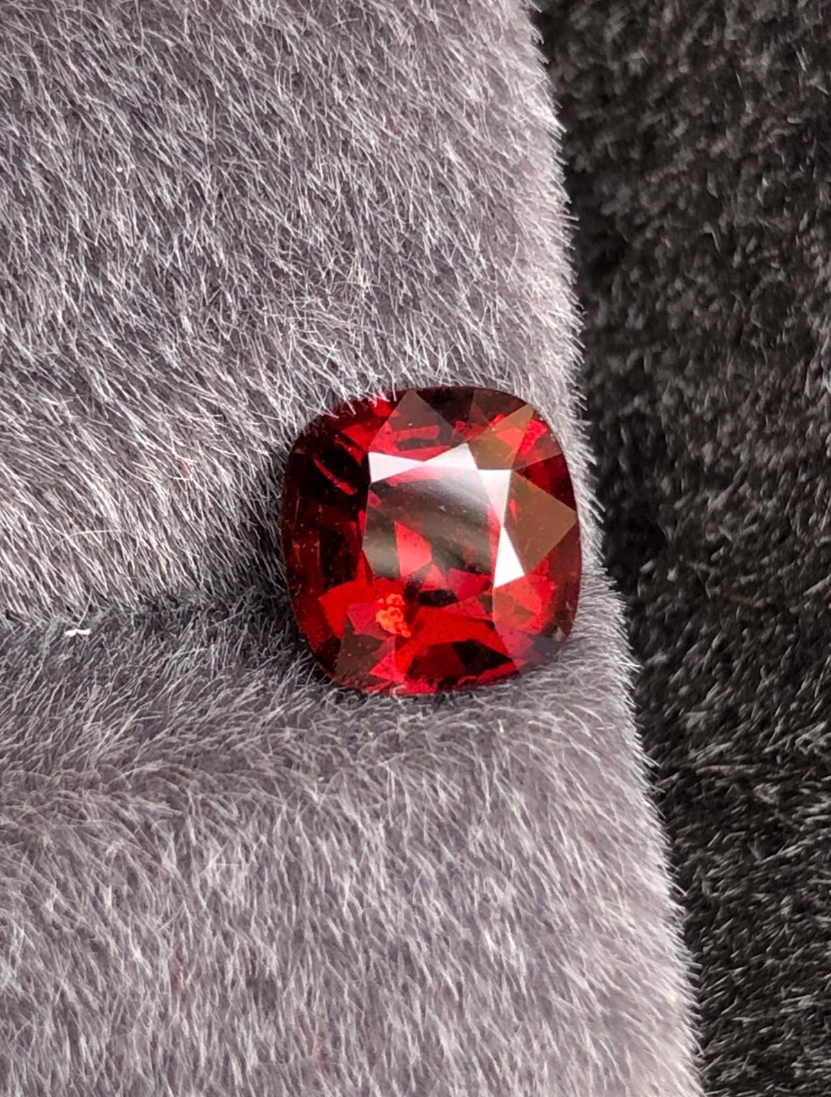 Vivid Red Spinel 2.00 ct Step Cushion Cut - Burma Gemstone Loose Stone