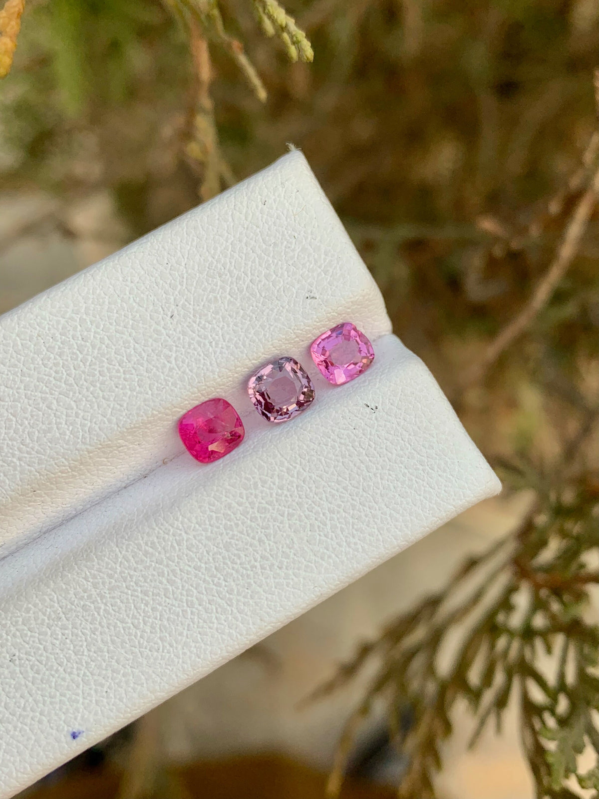 Magenta Red Spinel Gemstone Lot: Cushion Cut, Ring Size, 1.95ct