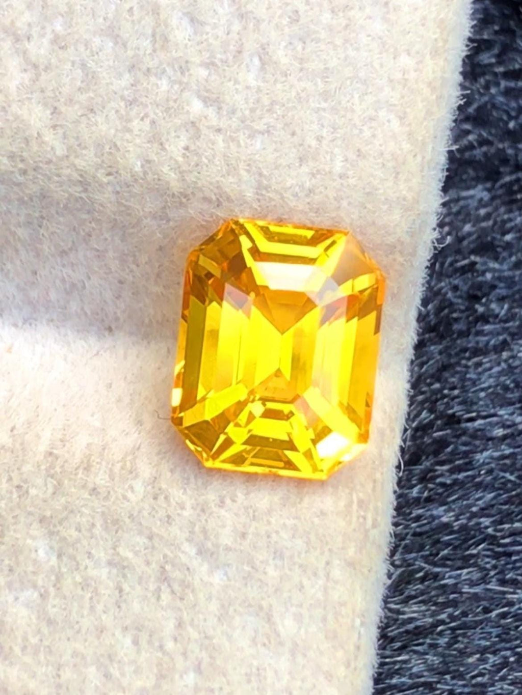 Yellow Sapphire 1.56ct Emerald Cut – Vibrant Gem from Sri Lanka