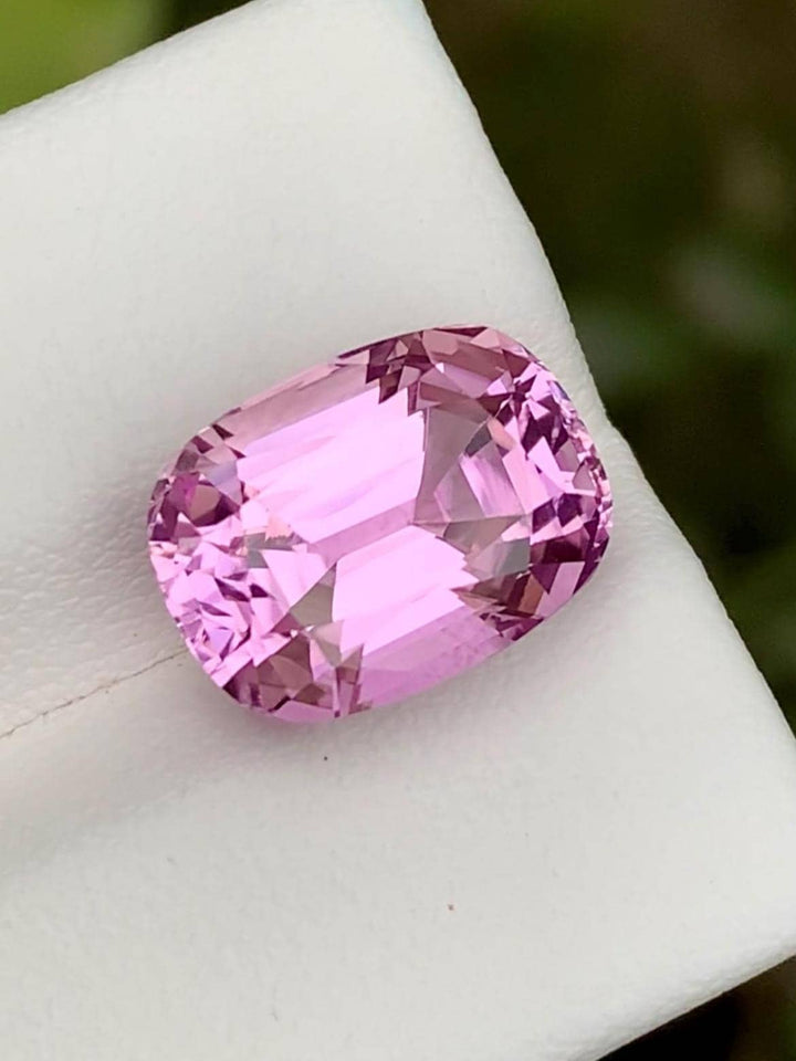 Pink Kunzite Gemstone: 8.05CT Faceted Emerald Cut From Nuristan Afghanistan