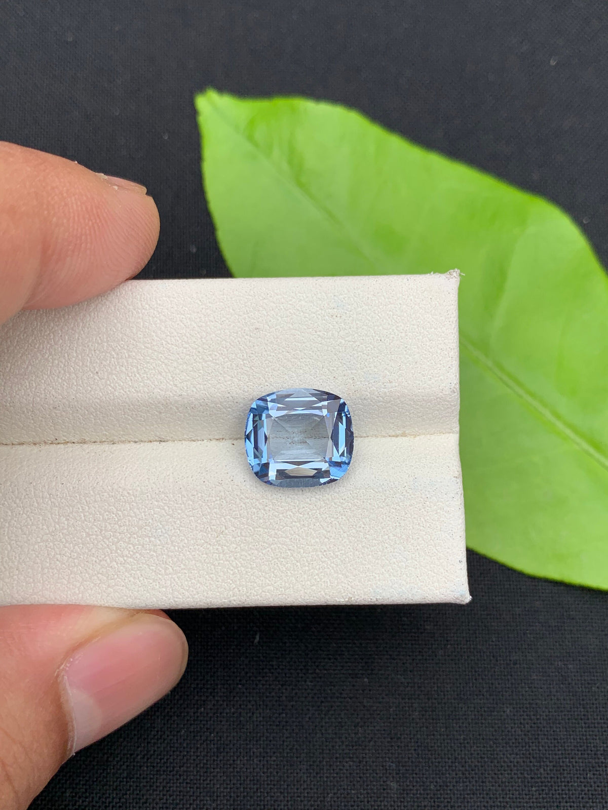 Santa Maria Blue Aquamarine Gemstone: 3.65 Carat Cushion Cut