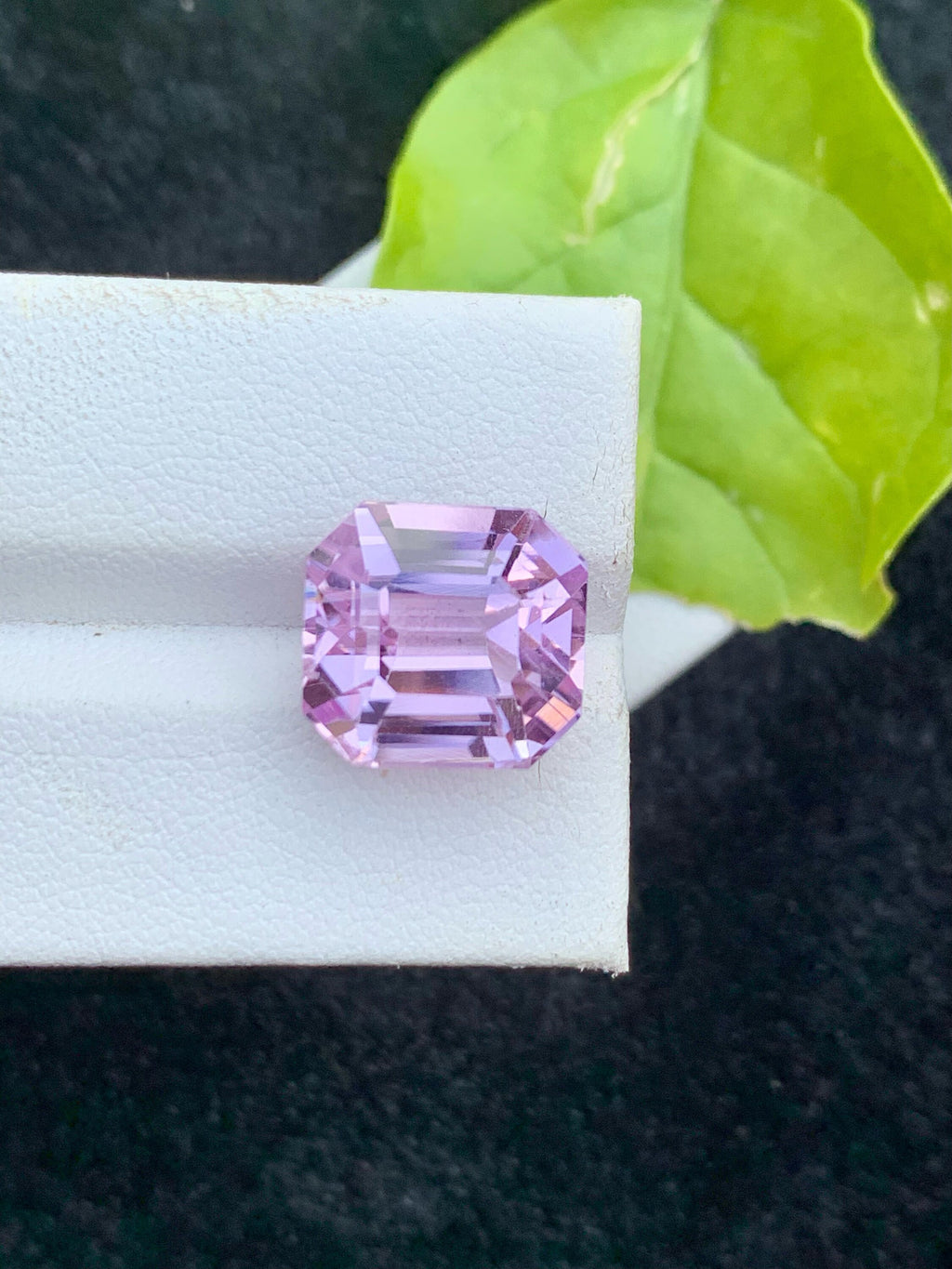 Natural Pink Kunzite Gemstone: 12.35 CT Asscher Cut Loose Stone