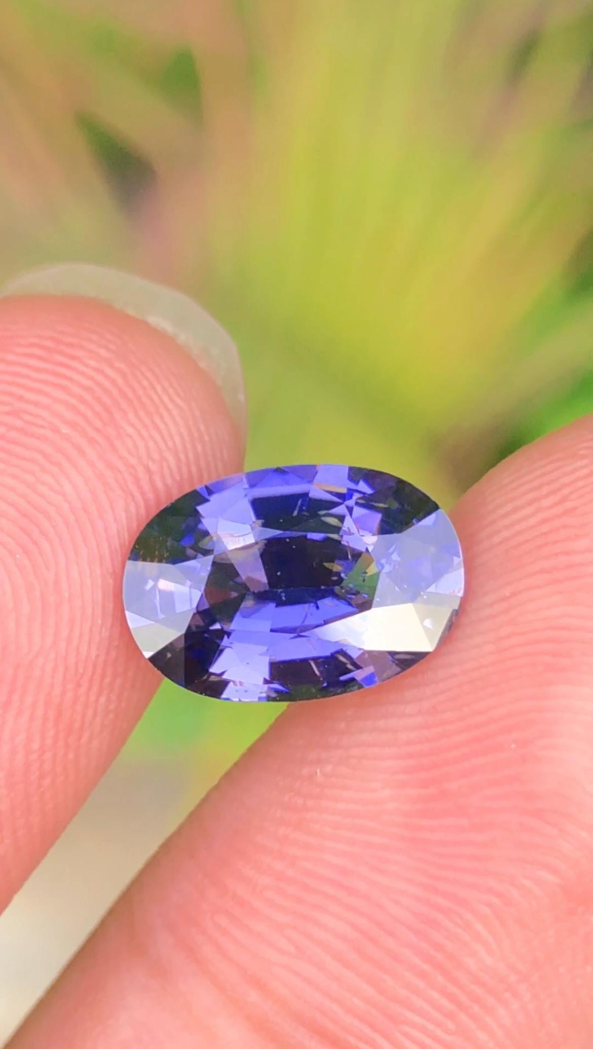 Color Change Spinel3.05ct Oval Faceted Cut – Color-Change Blue to Purple with Certificate.