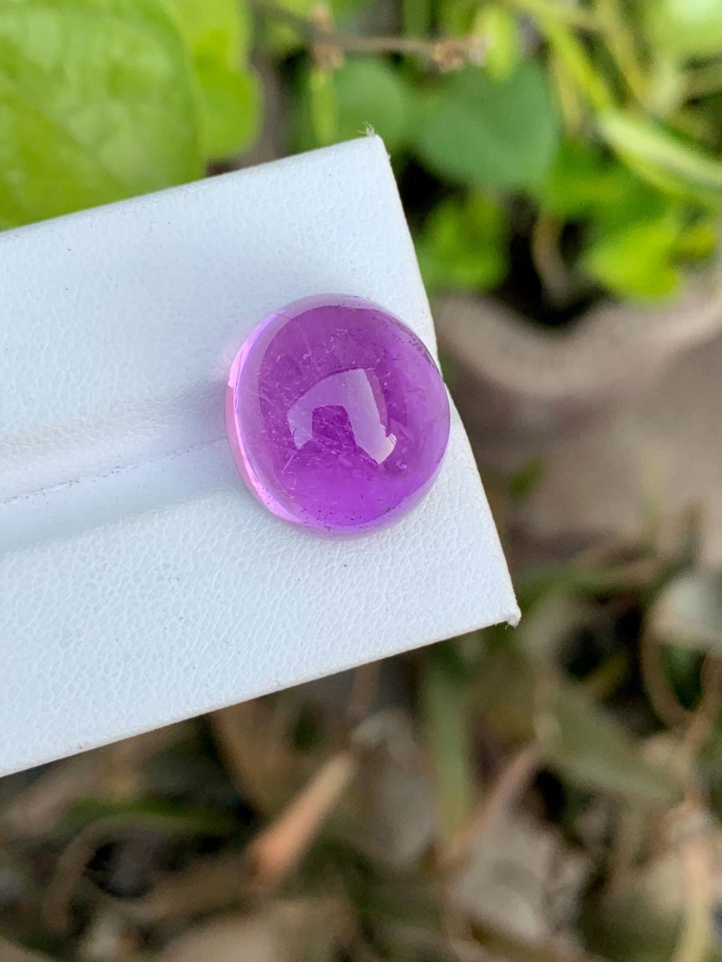 Magenta Pink Kunzite Cabochon: 25.95 CT Oval Gemstone
