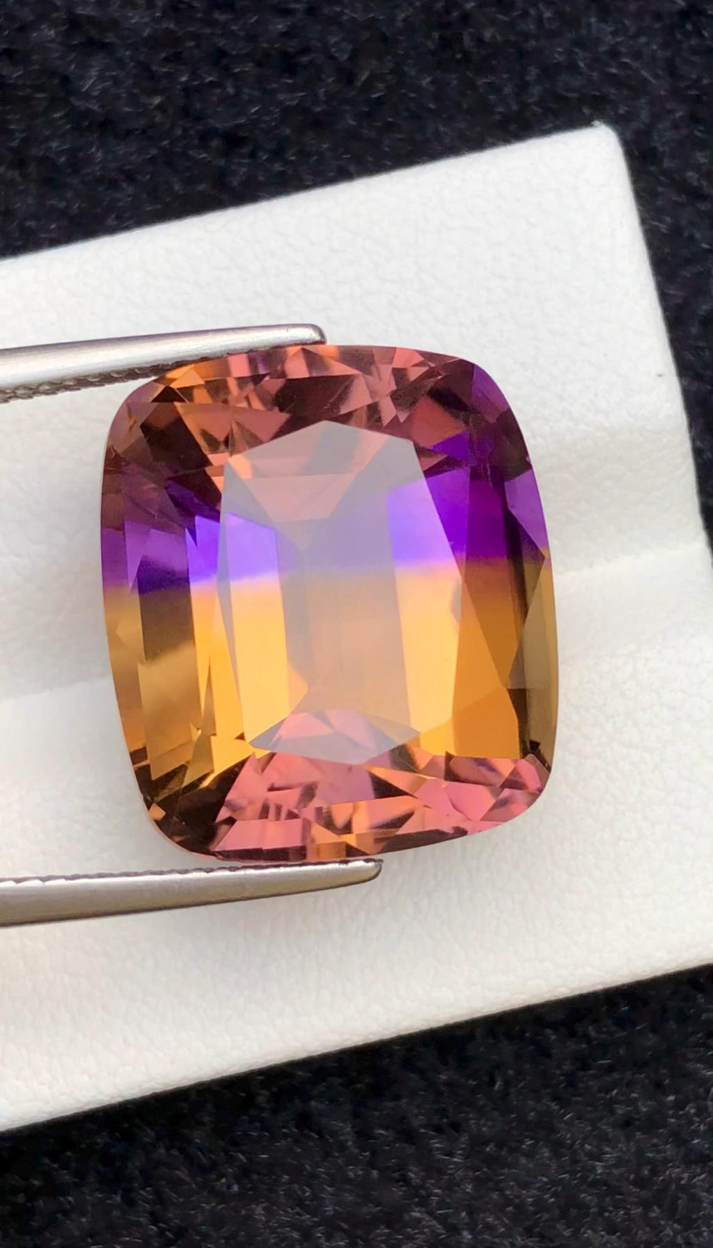 Bi-Color Ametrine 21.15ct Cushion Cut – Gemstone from Brazil