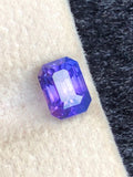 Royal Purple-Blue Sapphire 1.58ct Emerald Cut • Sri Lanka