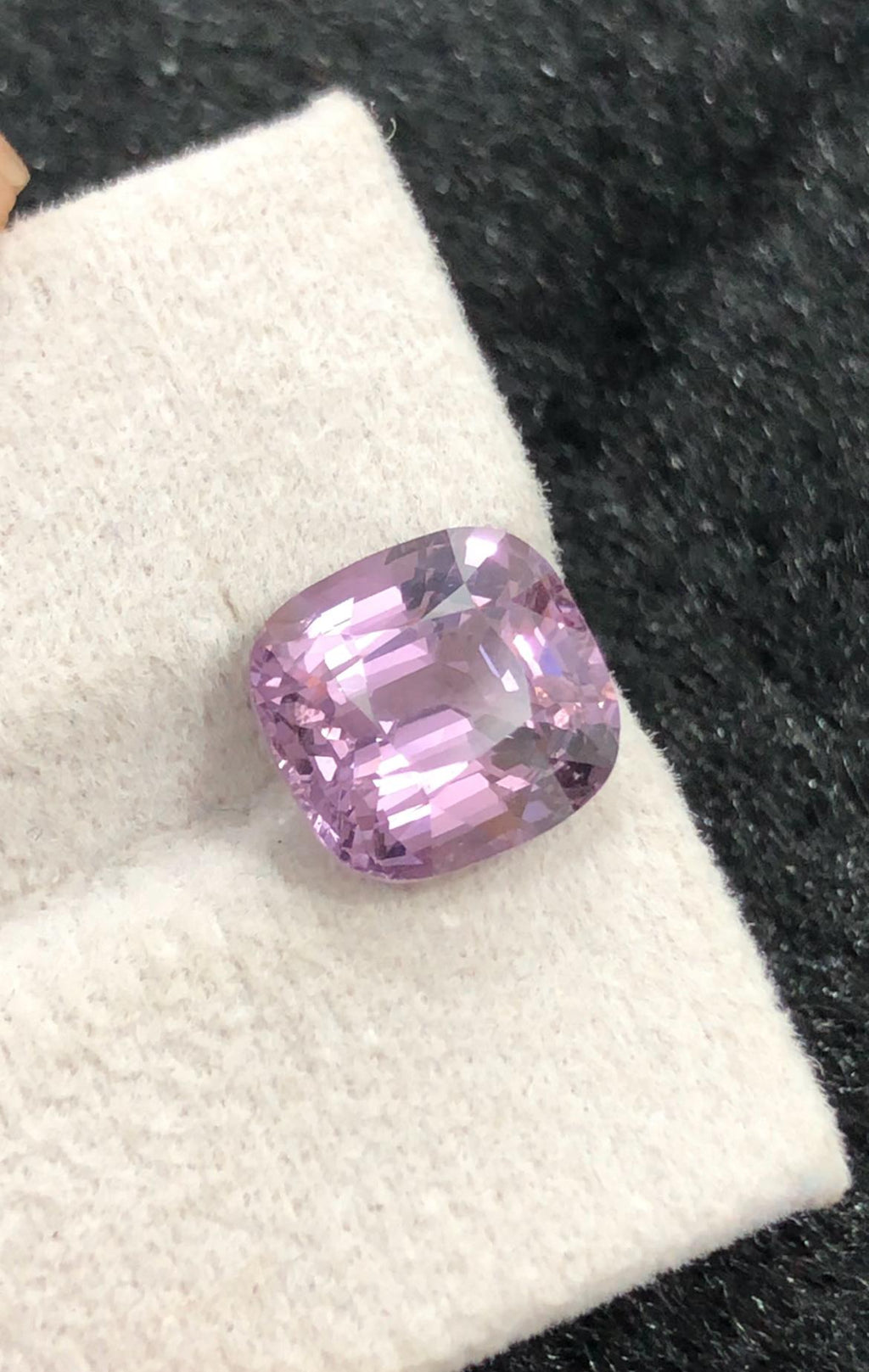 Purplish Pink Spinel Gemstone: 4.14 Ct Cushion Cut From Tanzania