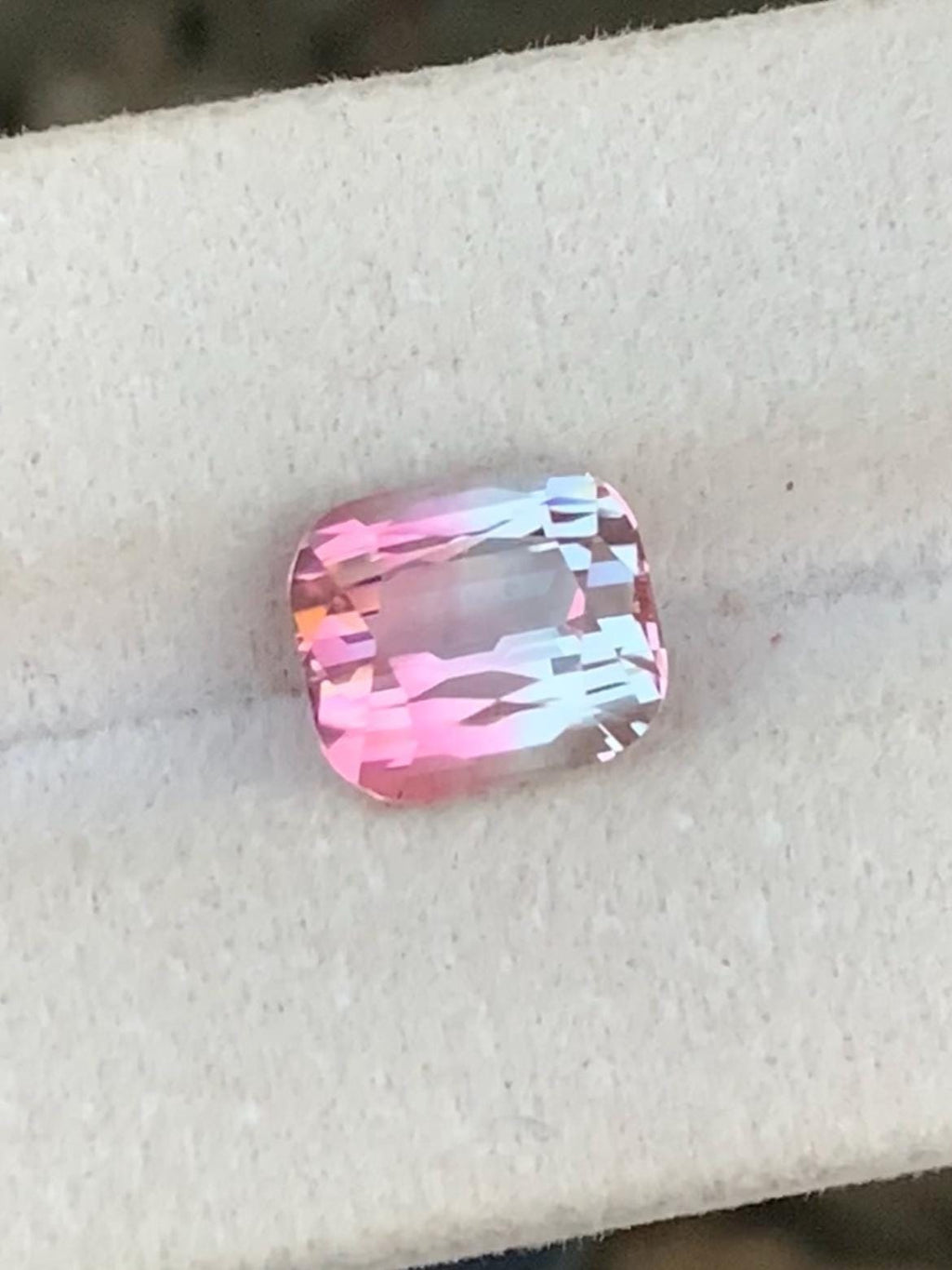 Bi-Color Tourmaline 4.30ct Cushion Cut Afghanistan
