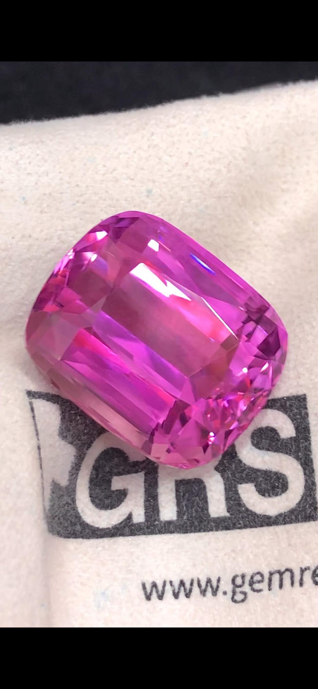 Natural Pink Kunzite Cushion Cut Gemstone – 91 Carats from Afghanistan