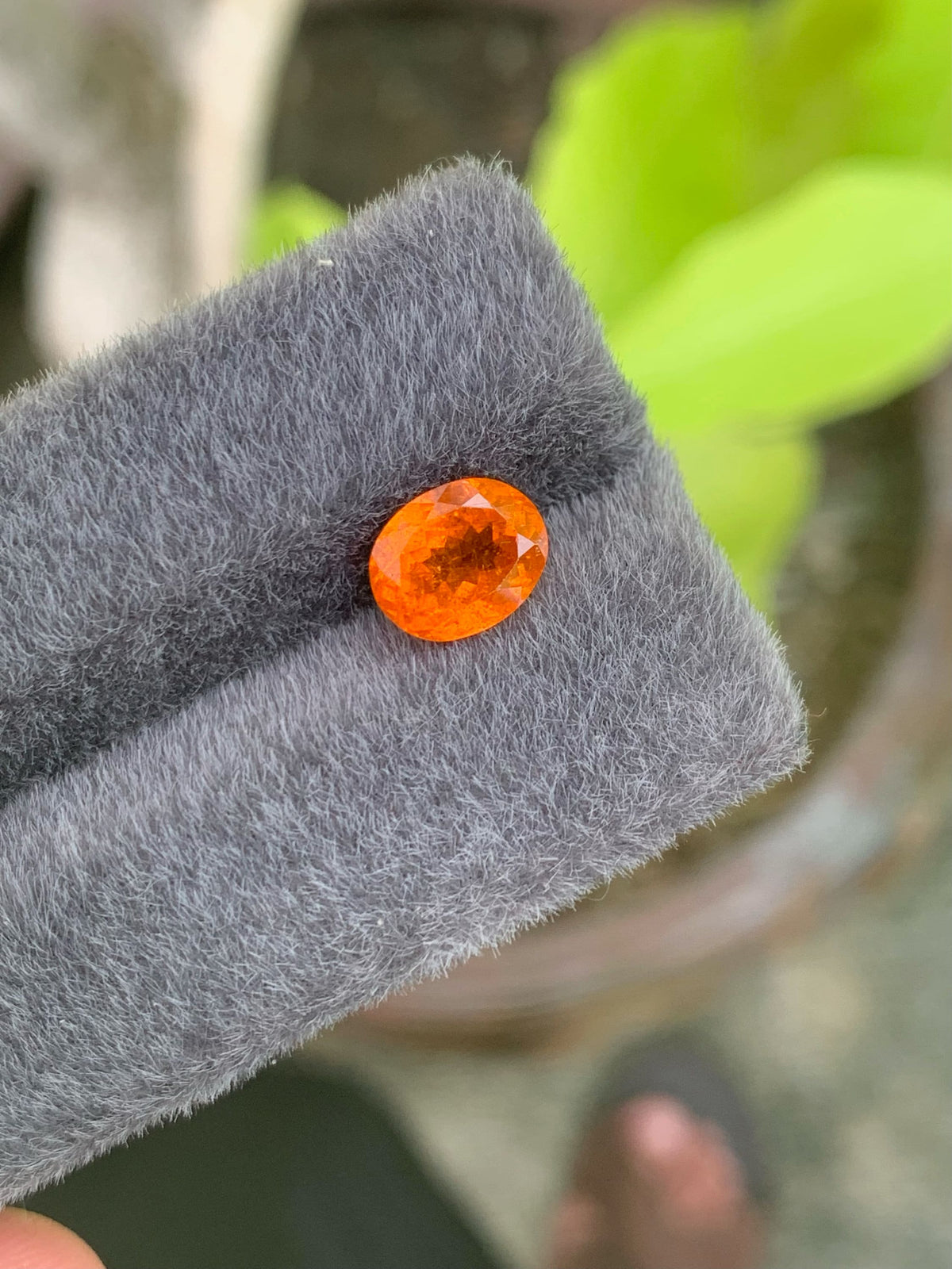 Natural Fanta Garnet Gemstone: Oval Cut, 3.60 CT, January Birthstone