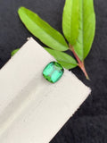 Cushion Cut Bluish Green Tourmaline Gemstone - 1.45 Carat