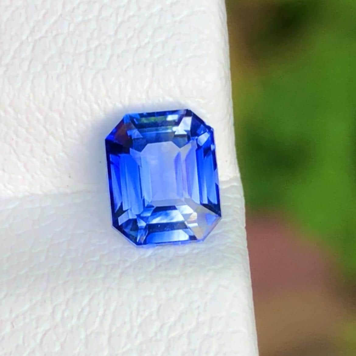 Royal Blue Sapphire 1.21ct Emerald Cut Gemstone – Madagascar