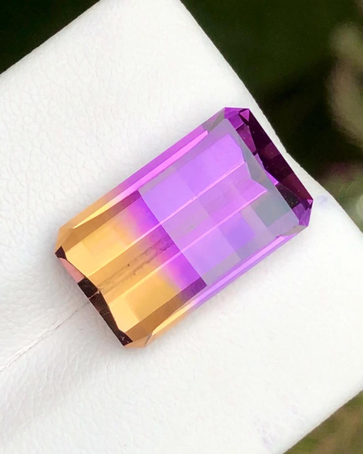 Ametrine 11 Carat Pixel Cut Loose Gemstone – from Brazil