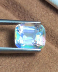 Rainbow Moonstone 2.54 Carat Cushion Cut Gemstone from Madagascar