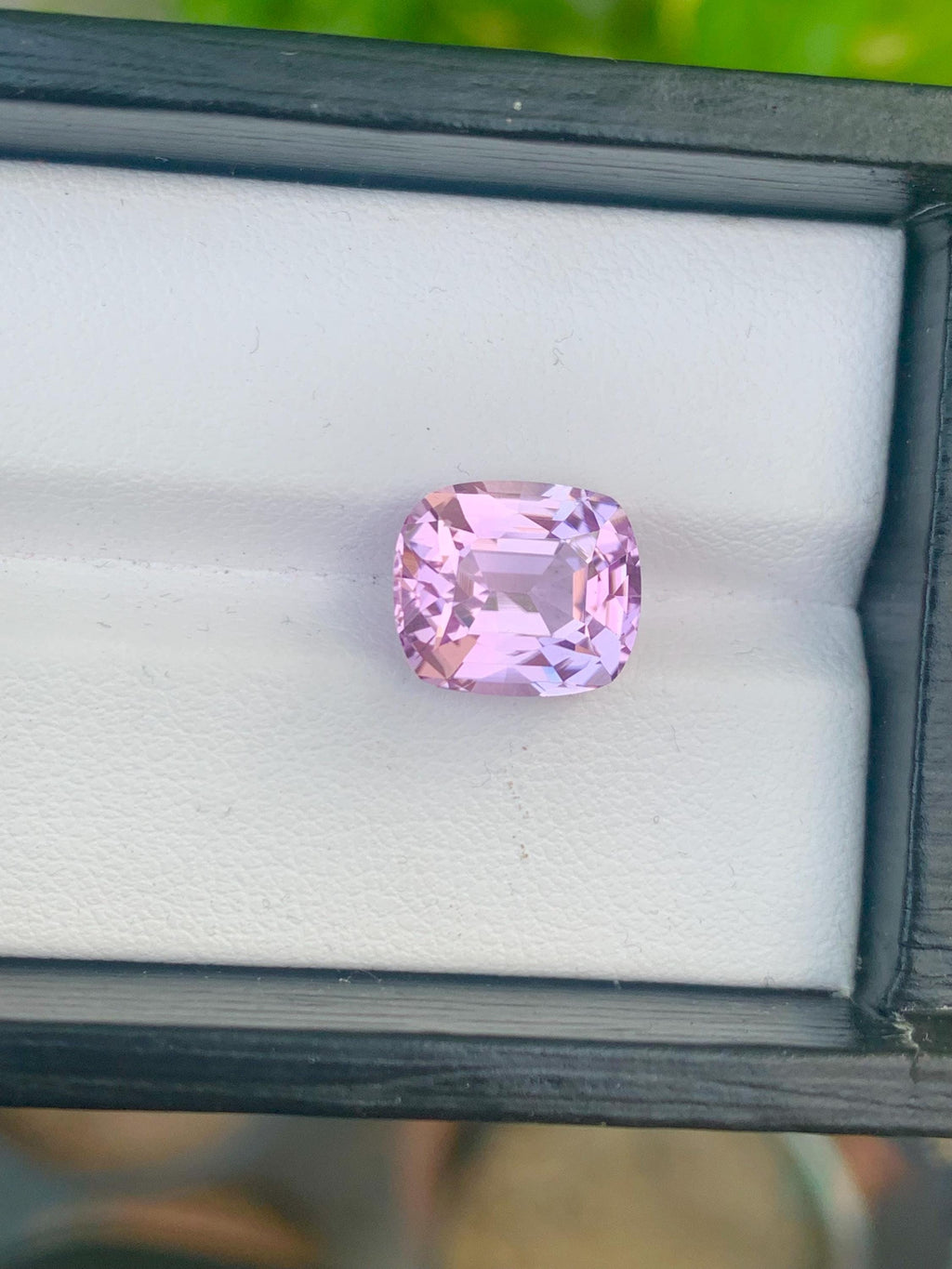 Cushion Cut Pink Kunzite Gemstone: Natural Afghanistan Gem (6.30 Carat)