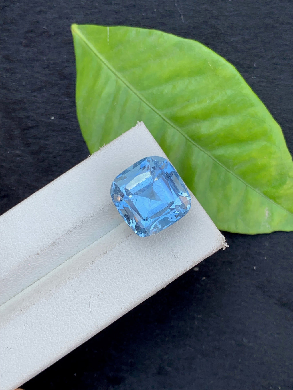 Santa Maria Aquamarine Gemstone: 17.15 CT Cushion Cut, Brazil