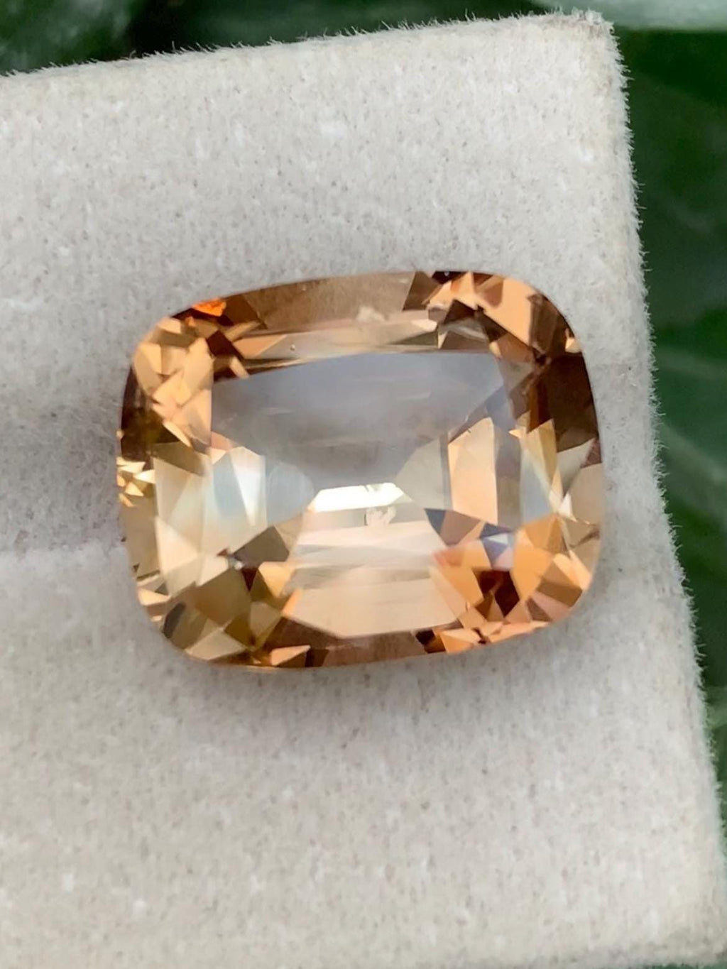 Champagne Topaz 12.70ct - Cushion Cut - Skardu Pakistan
