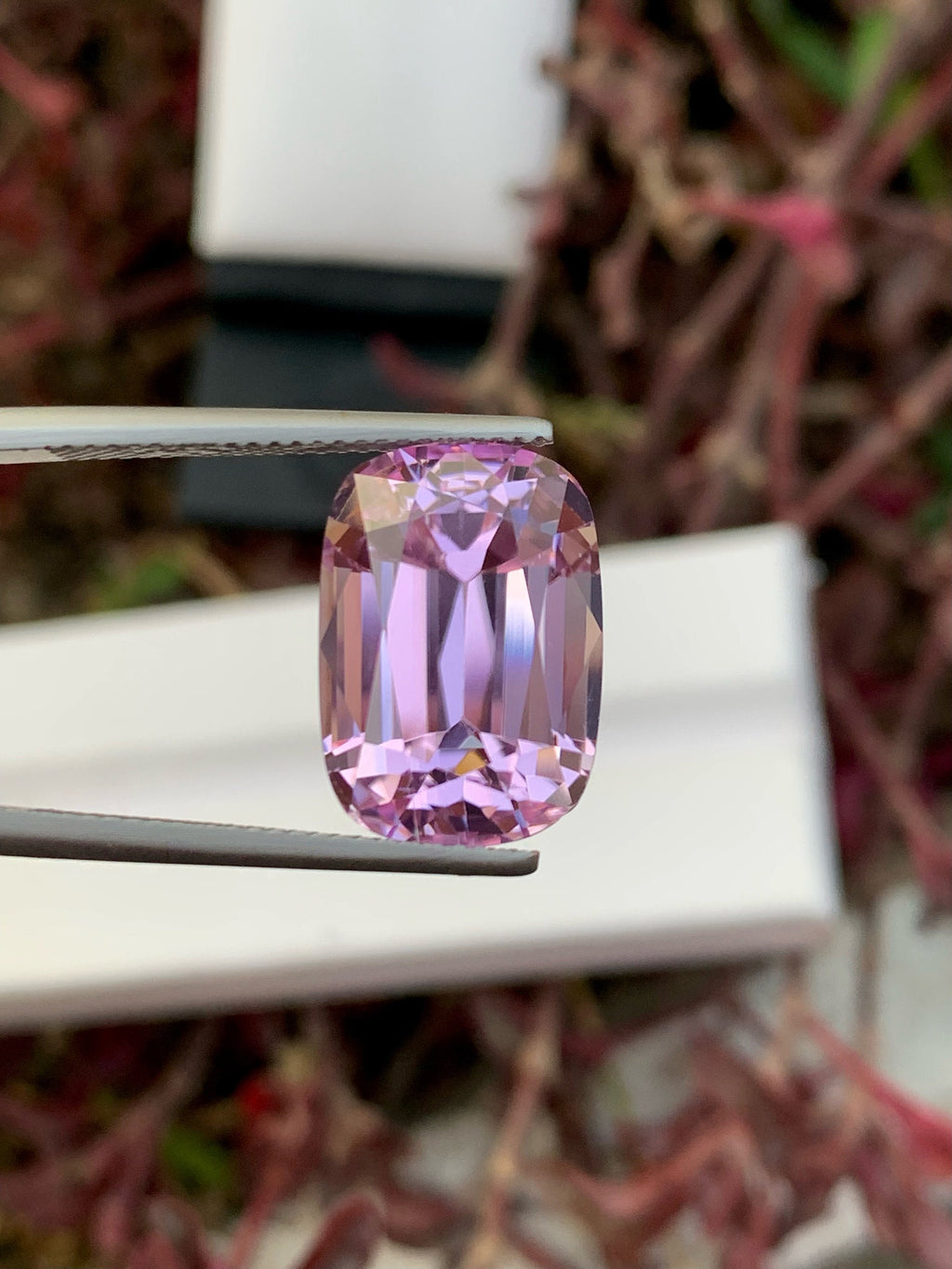 Baby Pink Kunzite Gemstone: 18.80 CT Cushion Cut Spodumene