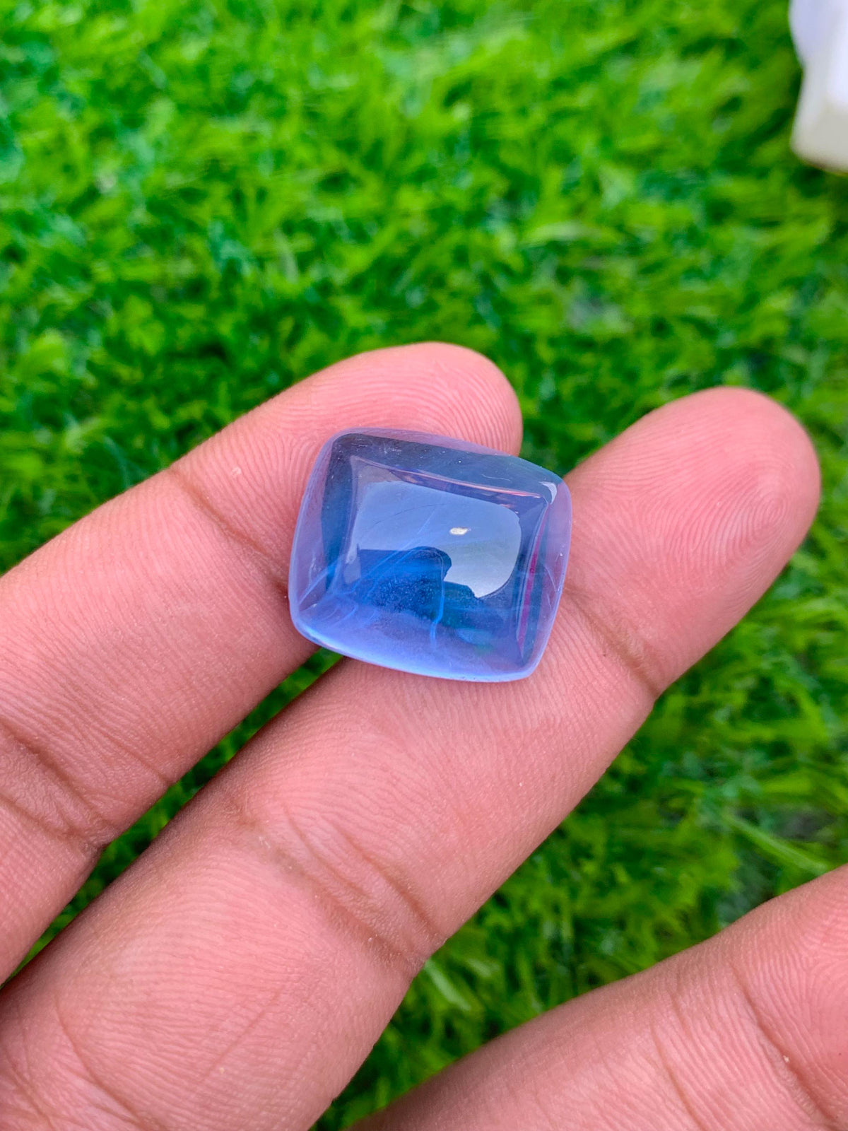 Santa Maria Aquamarine Cabochon: 22.90 Carat Gemstone