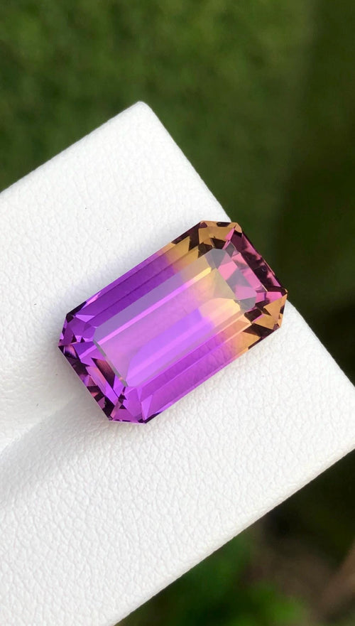 Ametrine 10.55ct Emerald Cut • Bi-Color Gemstone from Bolivia