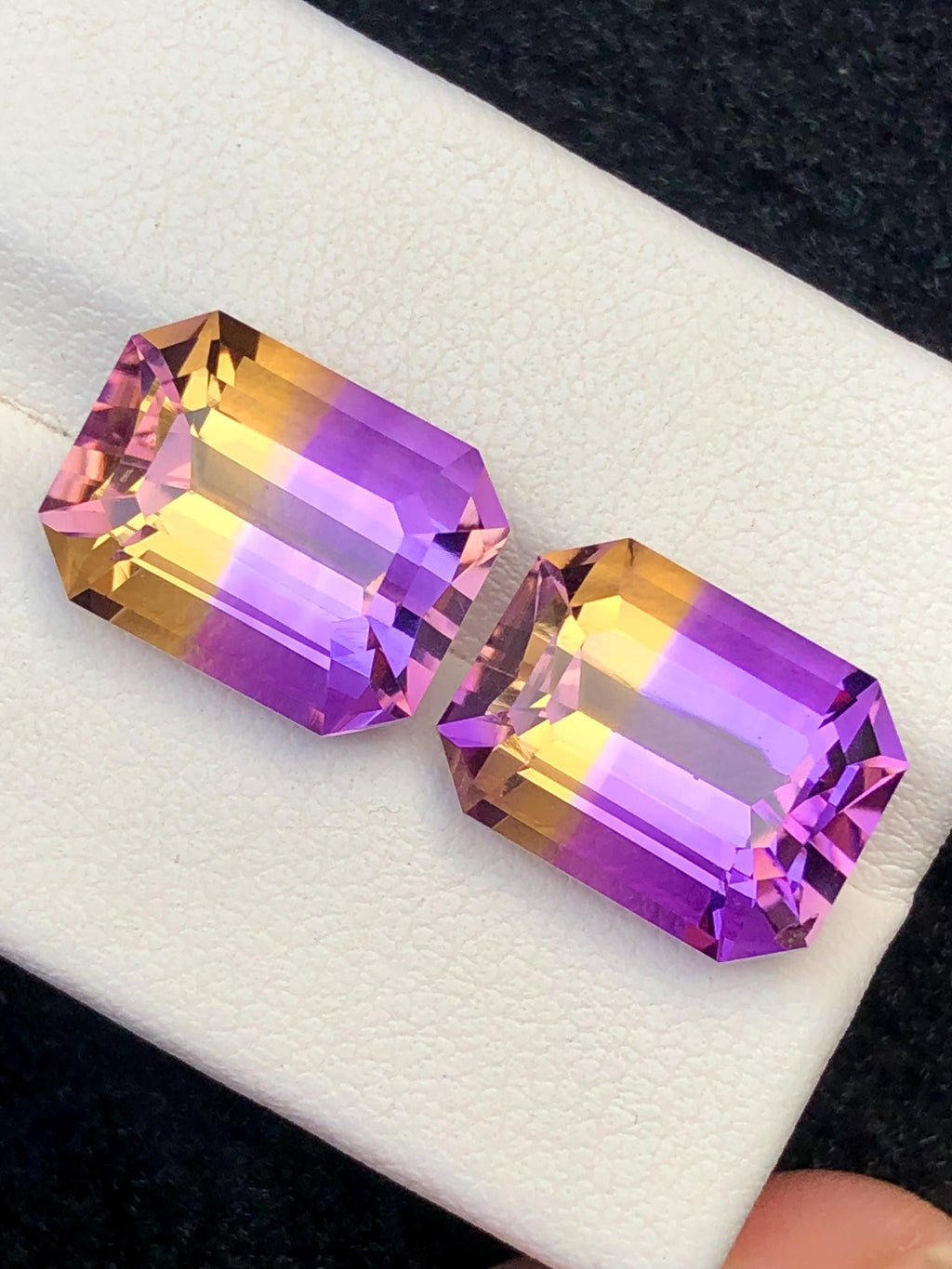 Bi Color Ametrine 15.50ct Cushion Cut • Bi-Color Gemstone from Bolivia