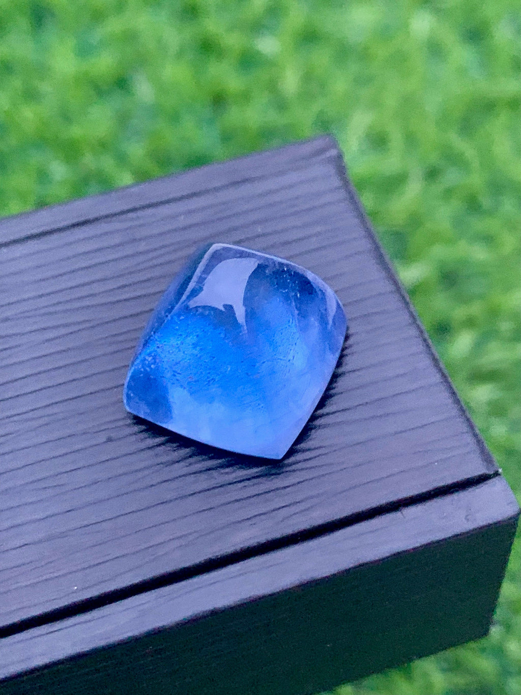 Deep Blue Aquamarine Sugar Loaf Cabochon: March Birthstone, 25.35 CT