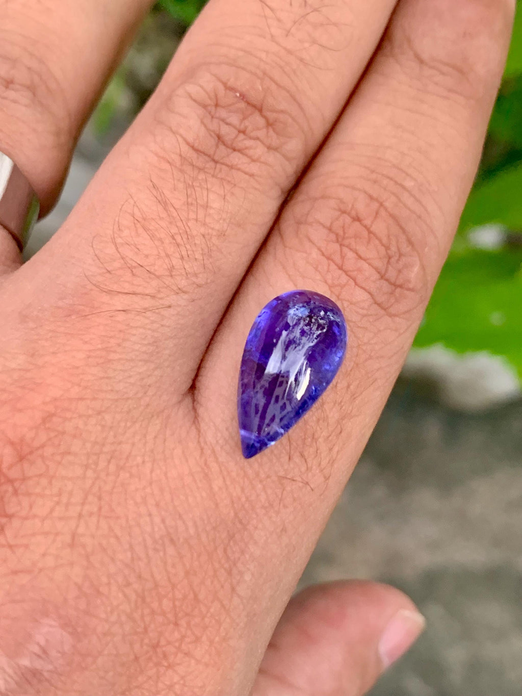 AAA Tanzanite Cabochon: Loose December Birthstone, Jewelry Making (10.13 Carat