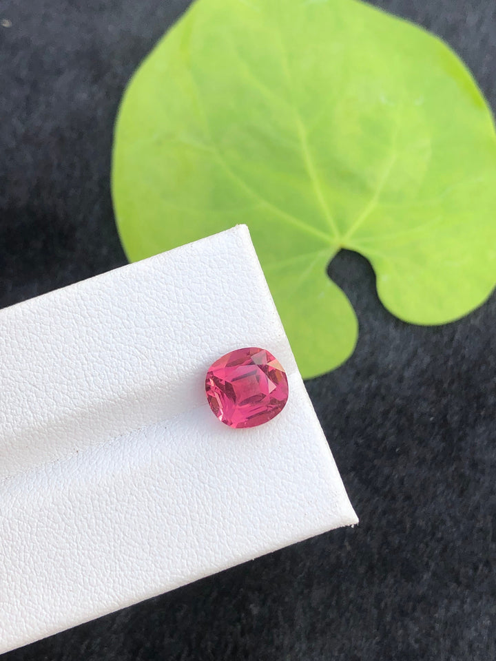 Natural Pink Tourmaline Gemstone: 2.90 CT Cushion Cut Stone