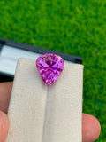 Magenta Pink Kunzite Gemstone: 12.10 CT Pear Cut October Birthstone