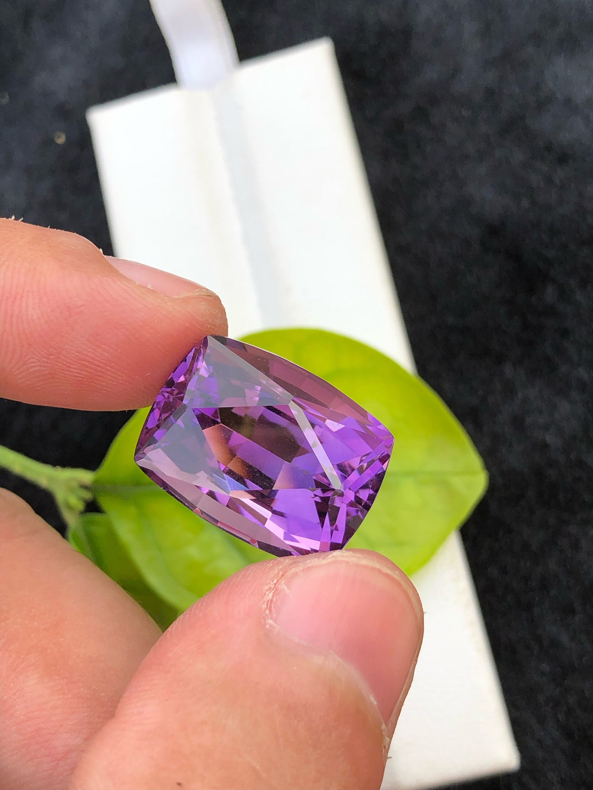 Fancy Cut Amethyst Gemstone: Deep Purple Jewelry Stone (22.95 CT)