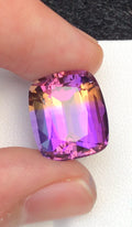 Bi-Color Ametrine 13 Ct Cushion Cut – Gemstone from Brazil