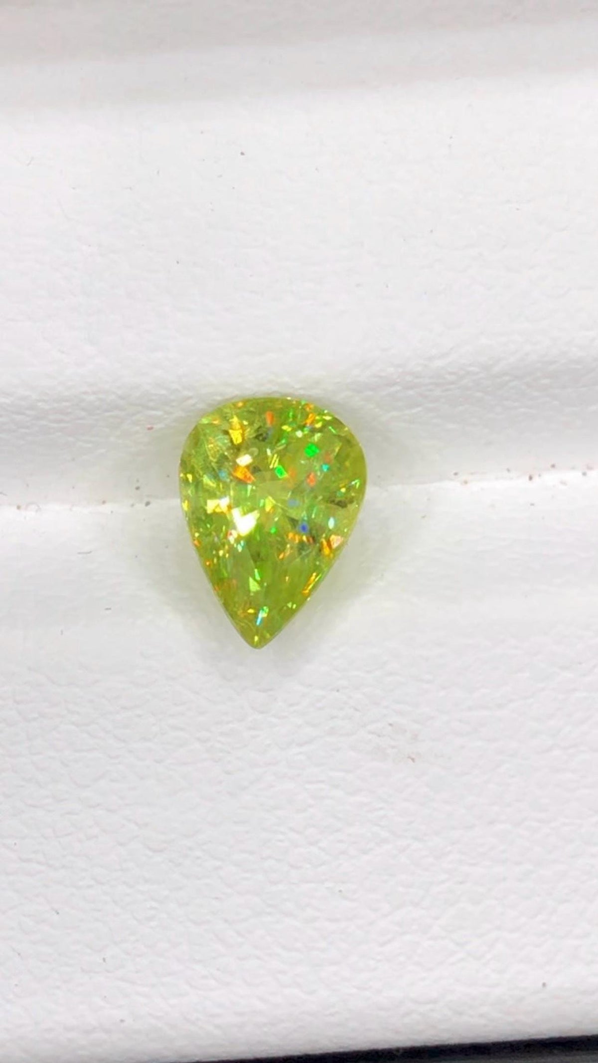 Pear Shape Sphene Gemstone: Natural Titanite, 1.60 CT