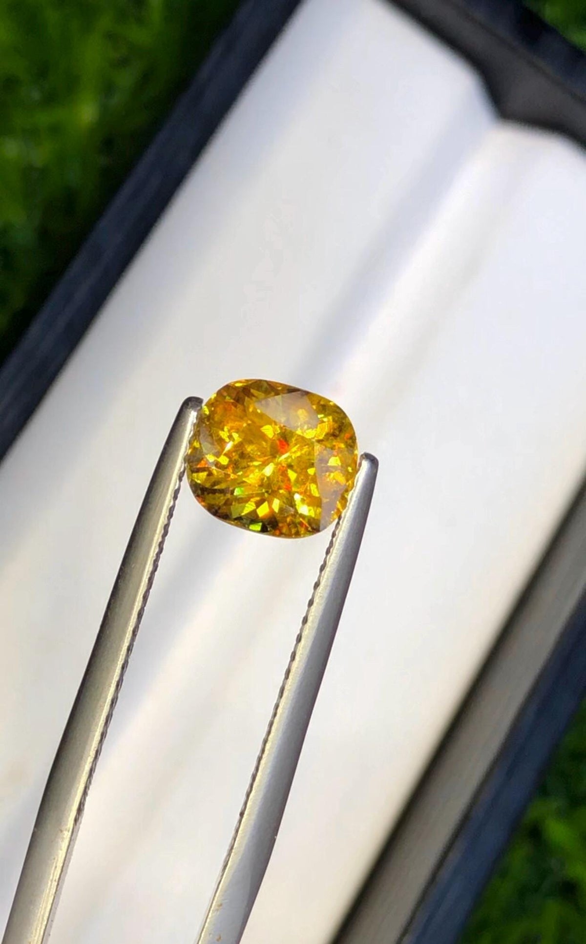 Full Fire Sphene Gemstone: 2.05 CT Natural Titanite Stone