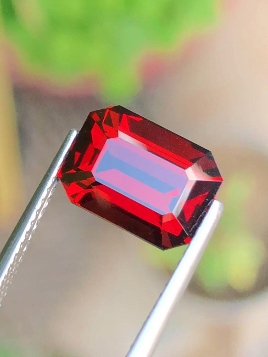 Almandine Garnet 6.06ct Emerald Octagonal Cut – Tanzania Certified