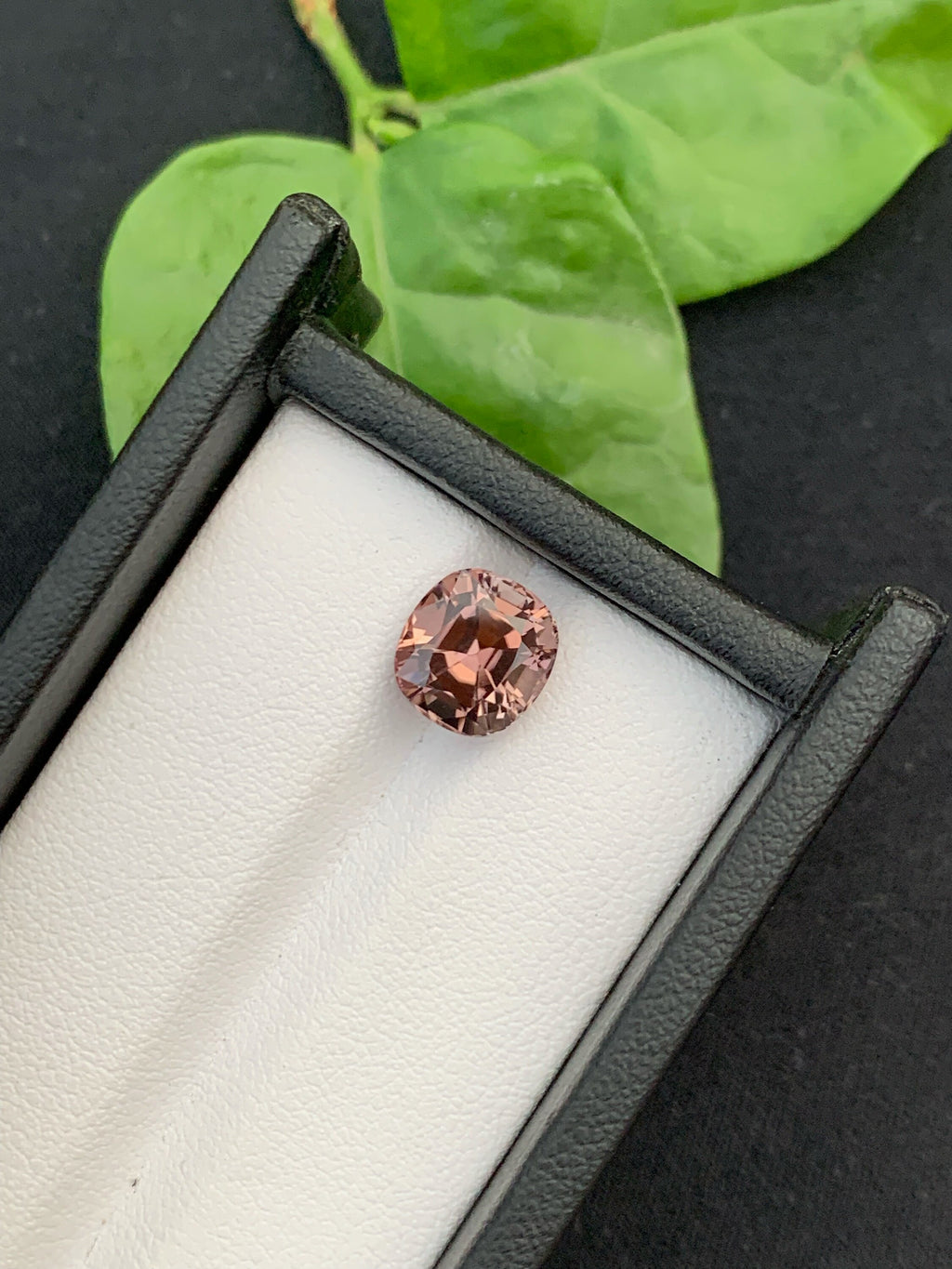 Peach Pink Tourmaline Gemstone: 3.35 CT Cushion Cut, Afghanistan