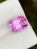 Pretty Pink Kunzite Gemstone: 5.05 CT Faceted Cushion Cut From Nuristan Afghanistan