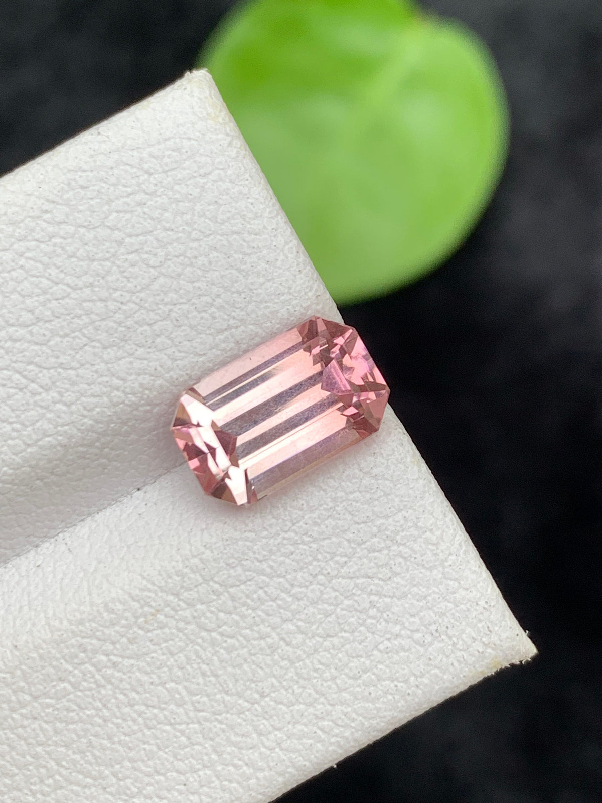 Pink Tourmaline Loose Gemstone, Emerald Cut, 3.25 CT