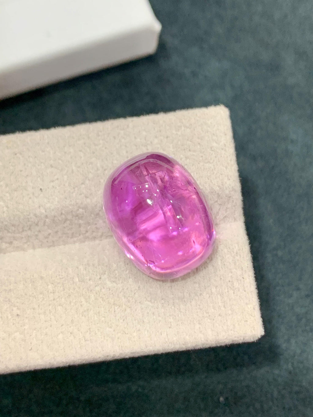 Pink Kunzite 20.35ct Cabochon Gemstone | Ovalish Shape from Afghanistan