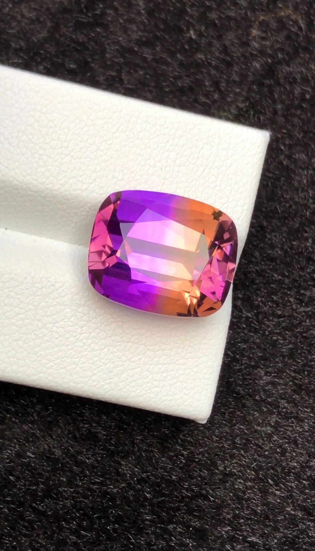 Bi-Color Ametrine 11.75 ct Cushion Cut – Gemstone from Brazil