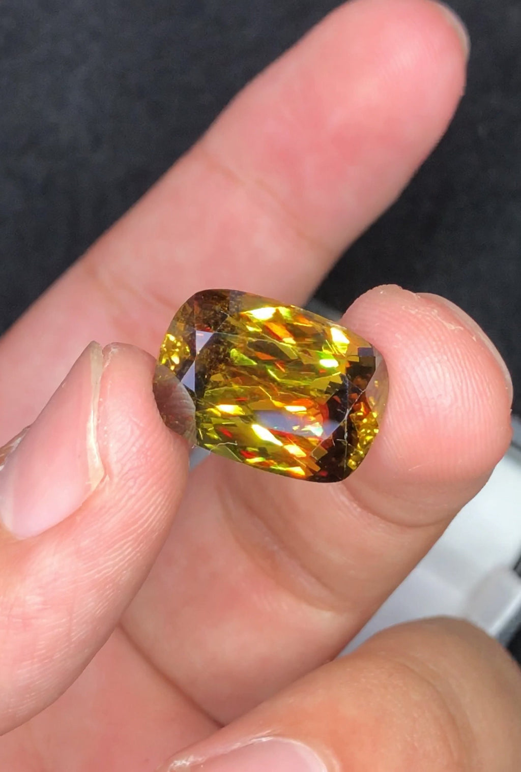 6.25 CT Cushion Cut Sphene Gemstone: Zagi Mine Origin