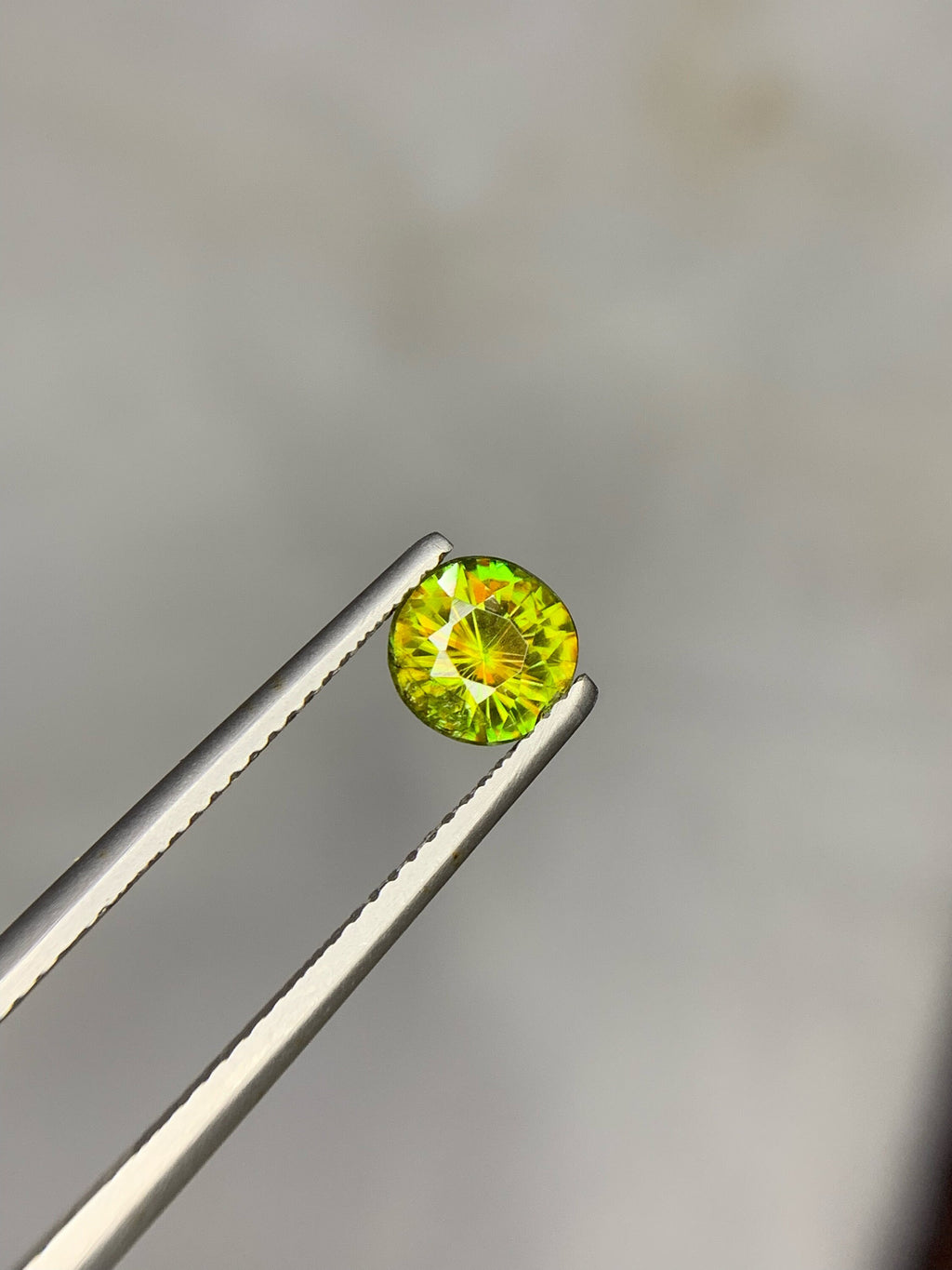 1.05 Carat Natural Chrome Sphene Gemstone: Nugget Green Sparkle
