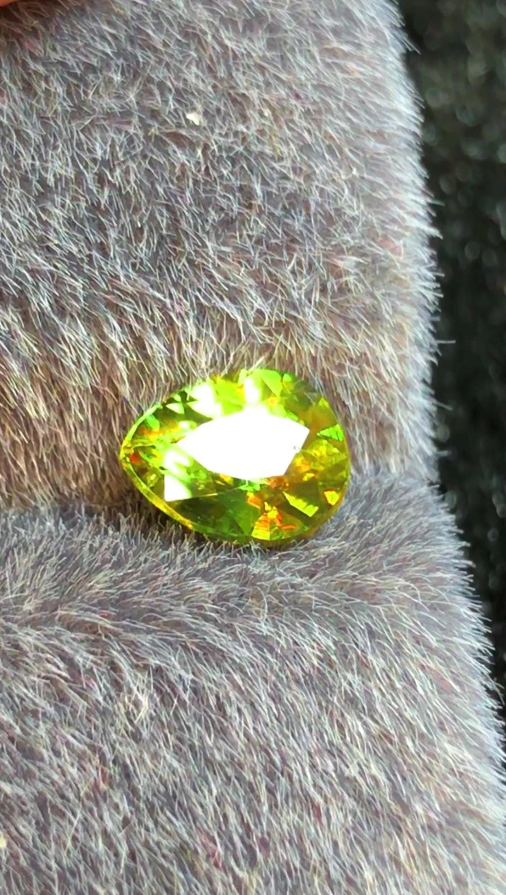 Pear Shape Sphene 0.80 CT Gemstone from Pakistan