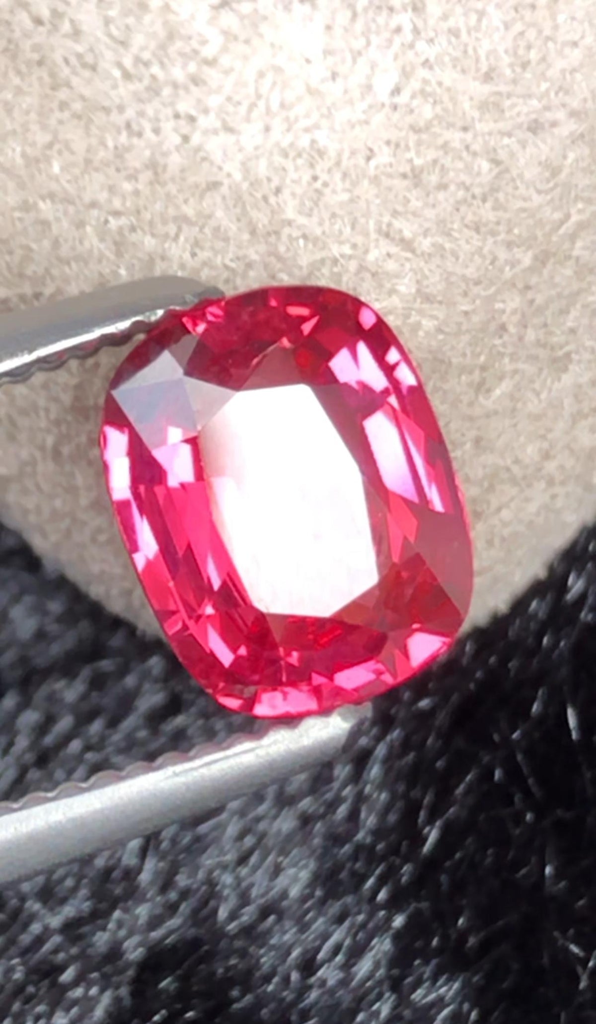 Certified Mahenge Spinel 1.16 Cts Reddish Pink Vibrant Natural Spinel