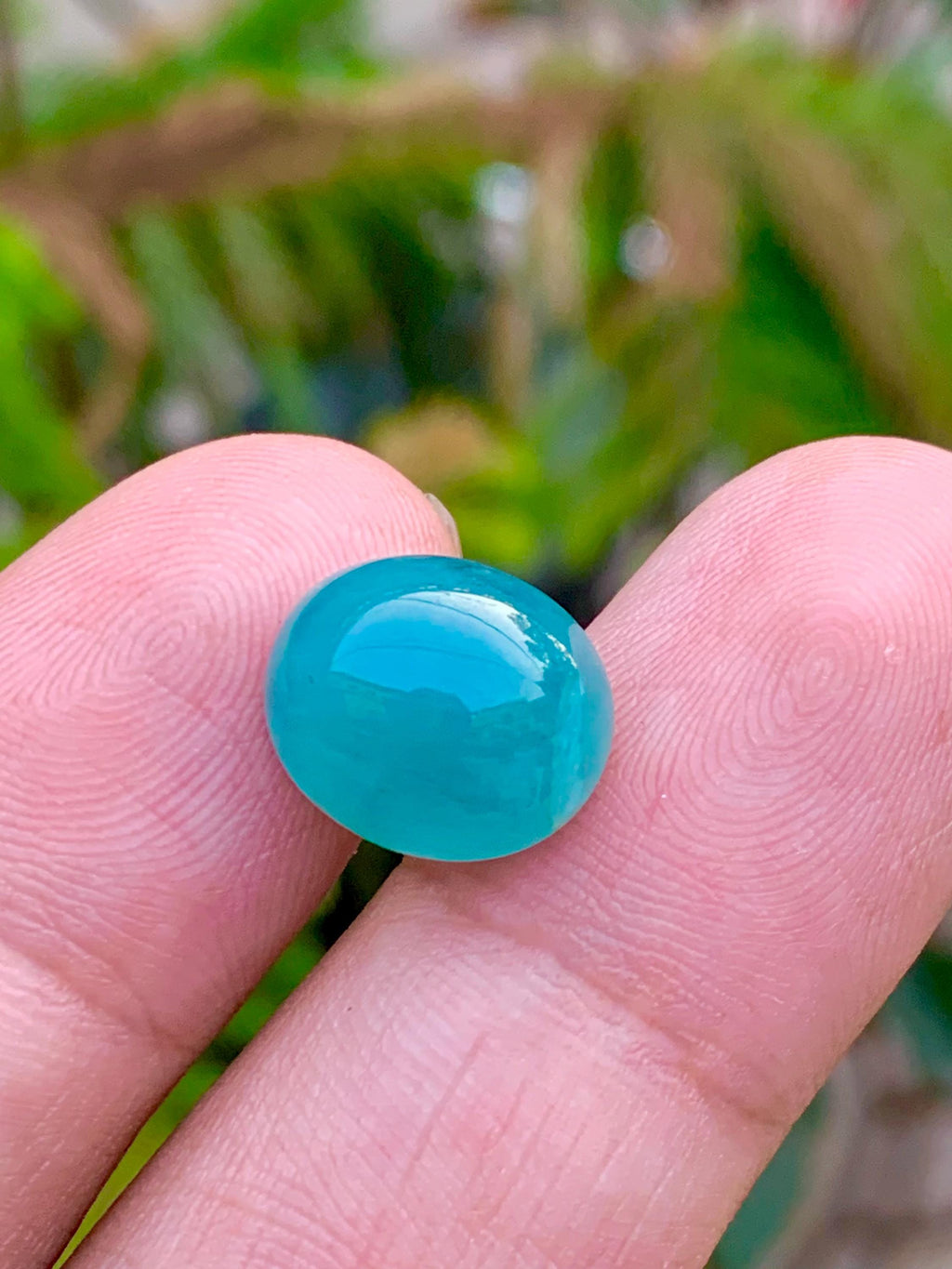 Grandidierite Cabochon: Rare Bluish-Green Gemstone, Madagascar Origin, 8.45 CT