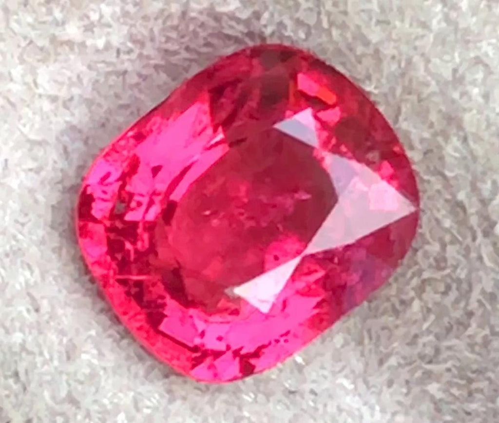 Certified Mahenge Spinel 1.07 Cts Reddish Pink Vibrant Natural Spinel