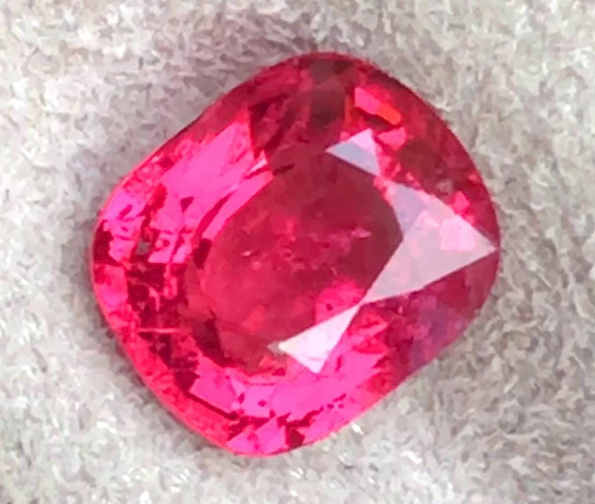 Certified Mahenge Spinel 1.07 Cts Reddish Pink Vibrant Natural Spinel