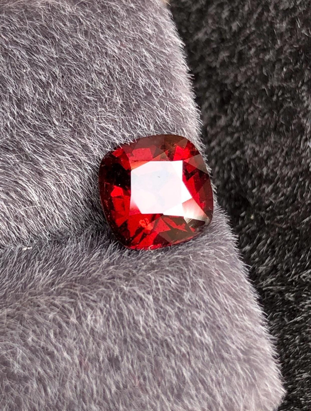Vivid Red Spinel 2.00 ct Step Cushion Cut - Burma Gemstone Loose Stone