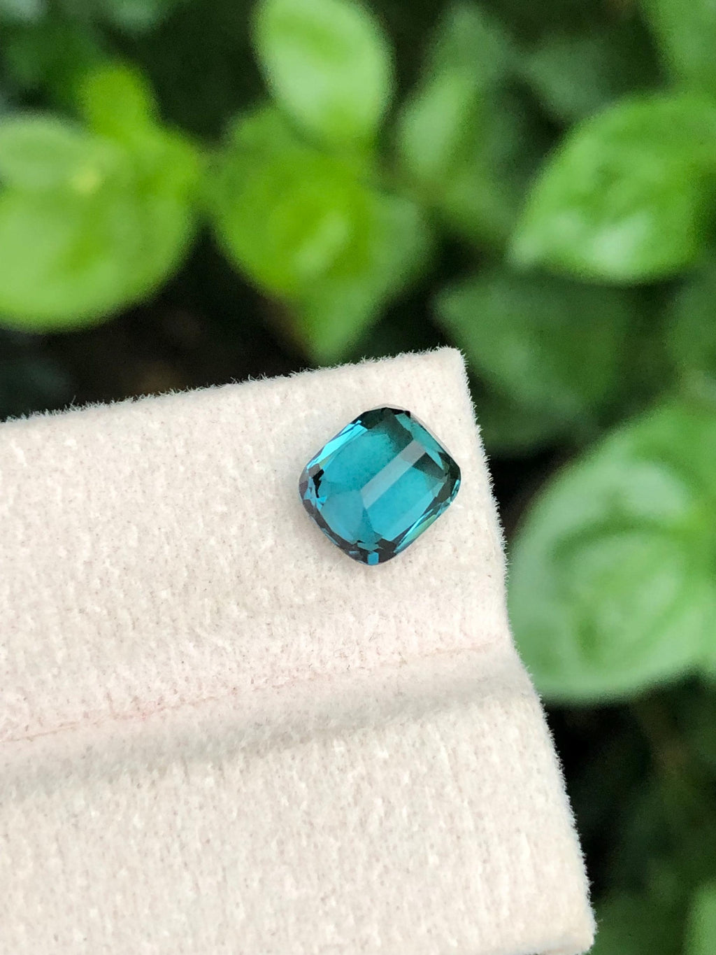 2.55 Carat Lagoon Tourmaline Gemstone: Cushion Cut Loose Stone from Afghanistan