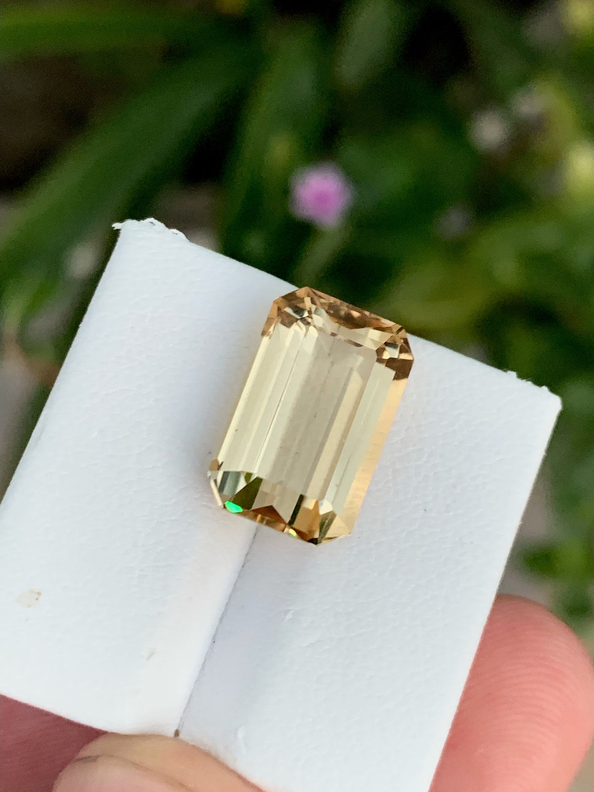 Natural Sherry Topaz Gemstone: Emerald Cut, 11.60 Carats